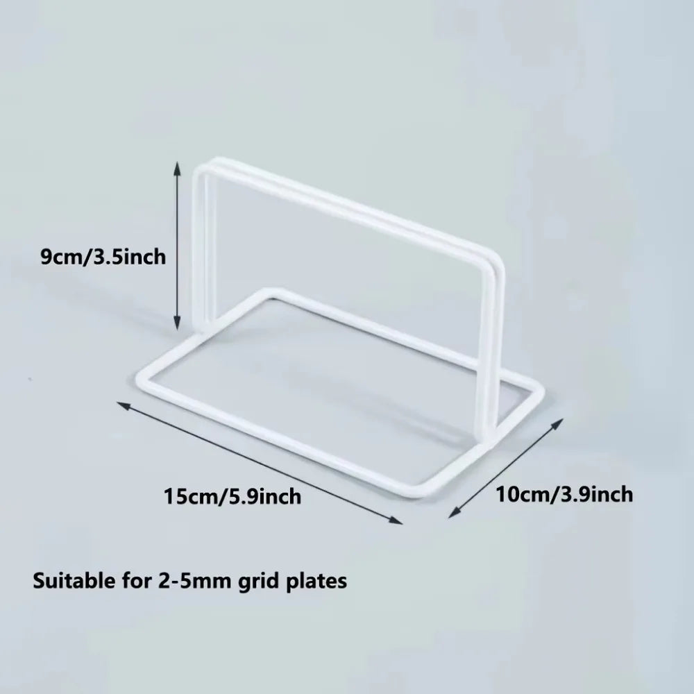 Modern Grid Display Rack with Base Metal Storage Rack Art Photo Display Desktop Stand For Grid Panel Storage Rack Desktop Stand