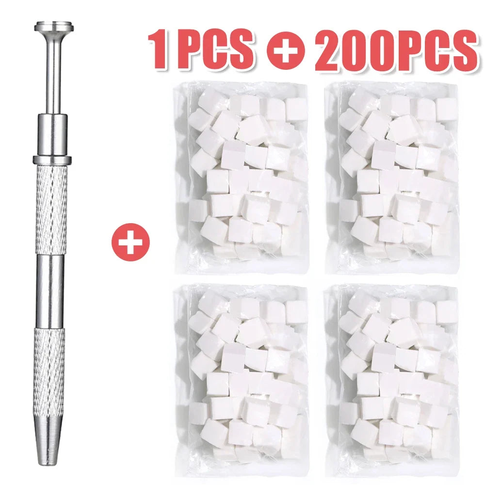 50/300Pcs Nail Sponge Sponge Nail Art Tool with Grab Pen and Sponge Grab Clip Set Nail Gradient Color Nail Tool Accessories