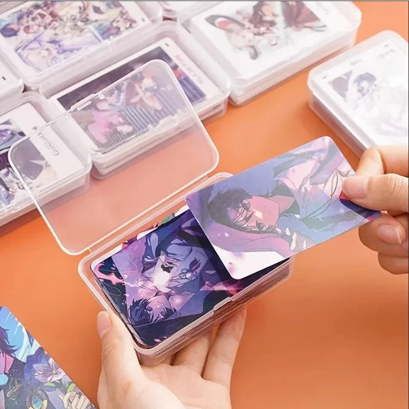 10PCS Transparent Plastic Card Boxes - Waterproof Playing Card Holders, Poker & Board Game Card Organizer Storage Case