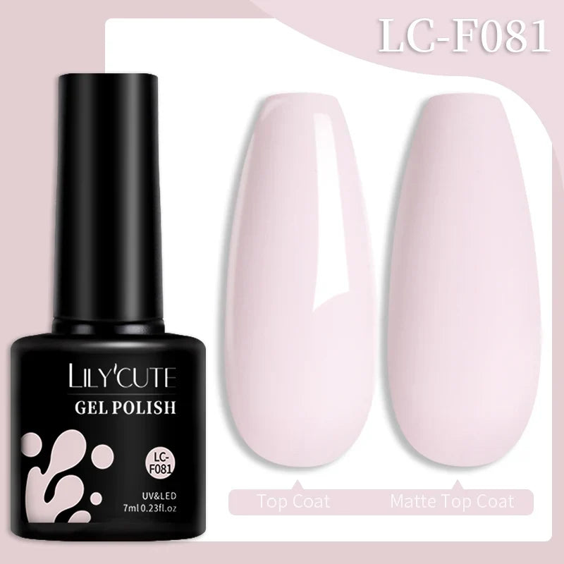 LILYCUTE 7ml Reflective Glitter Nail Gel Polish Effect Sparkling Soak Off Gel Semi Permanent For Manicure Nail Art UV Nail Gel