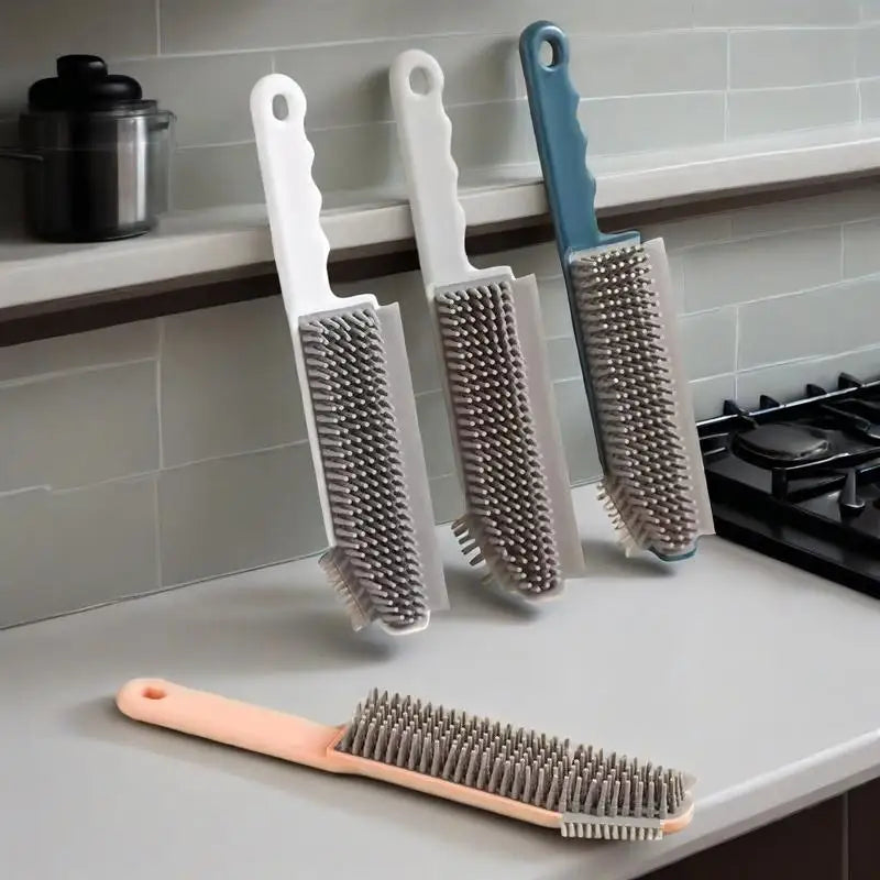 Multifunctional Silicone Gap Cleaning Brush Decontamination Brush Kitchen Three-in-one Cleaning Tool New Bathroom Supplies
