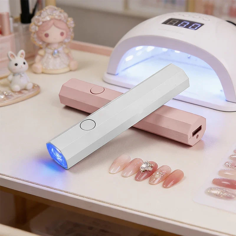 Portable Handheld UV LED Nail Lamp USB Rechargeable Pen Shape Nail Dryer Quick Curing Light for Gel Polish Manicure And Nail Art