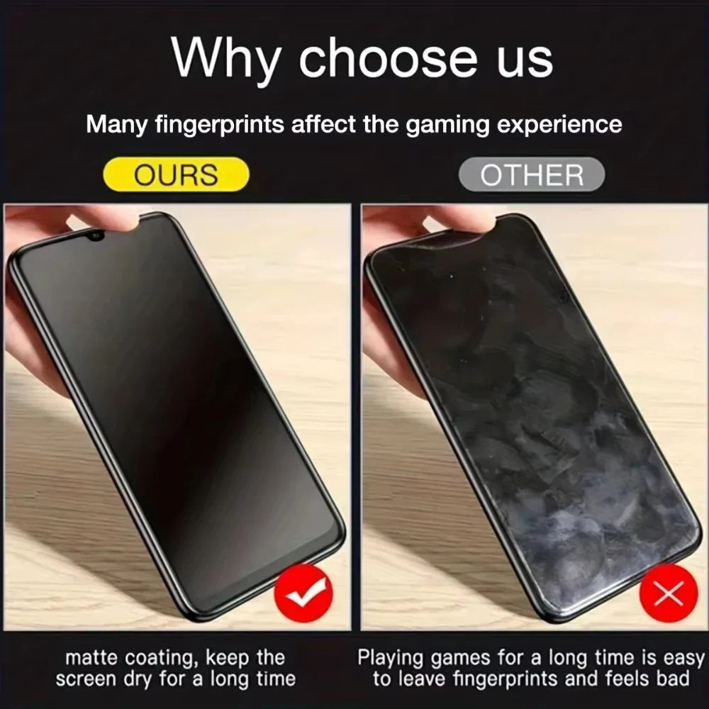 1-3PCS Matte Privacy Screen Protector For iPhone 17 Pro 18 14 15 13 11 12 16 Pro Max 8 7 Plus XR Air Soft Protective Glass Film