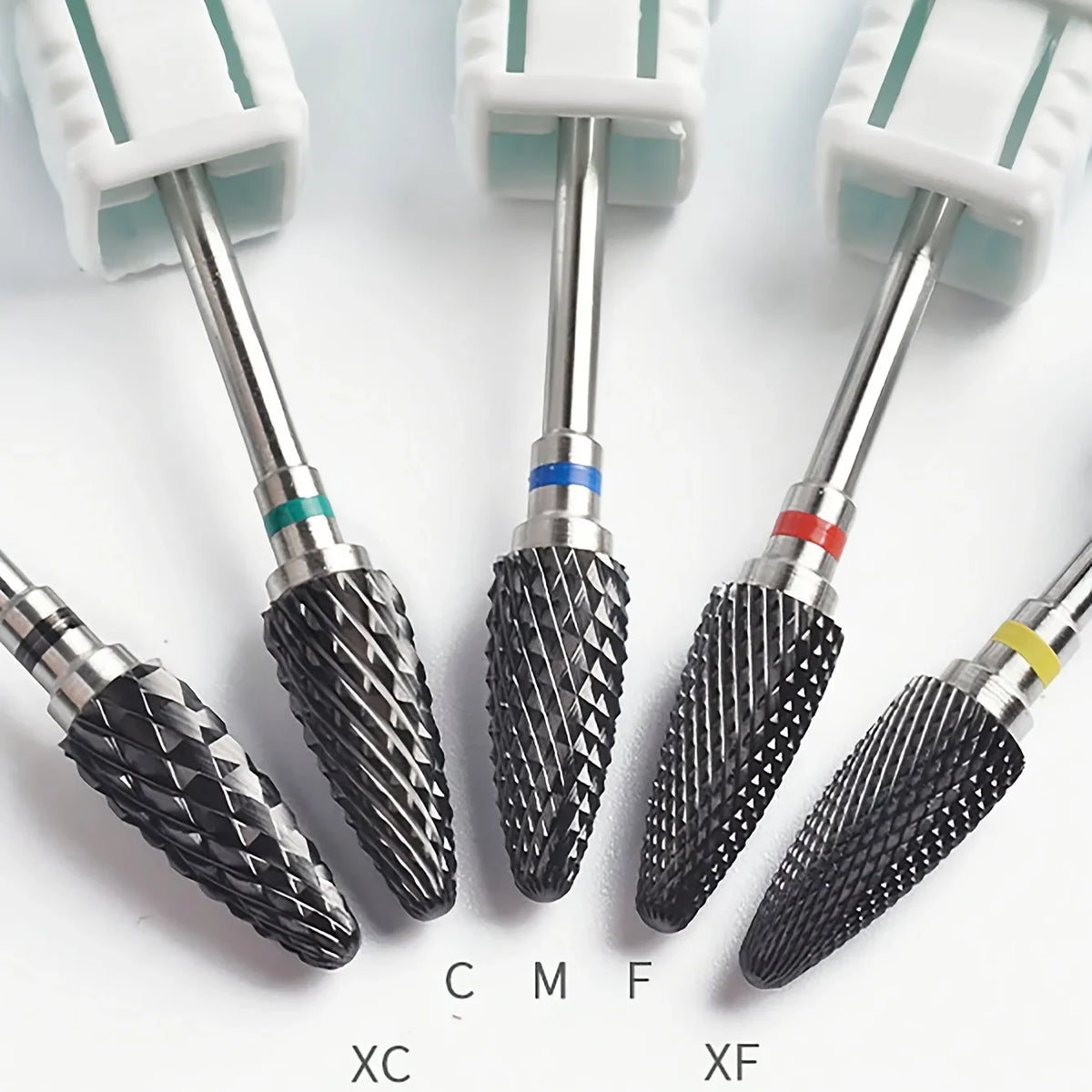 1or5pcs Black Ceramic Nail Drill Bits 3/32'' Safe & Professional Nail Cleaning Polishing Head For Callus & Dead Skin Removal