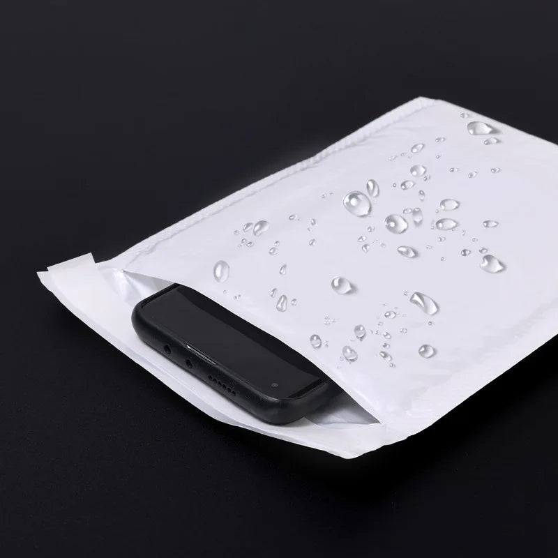 10-100pcs Waterproof Pearl Film Bubble Padded Self Seal Protectived Shipping Shock Resistant Lightweight Mailers Fragile Parcels