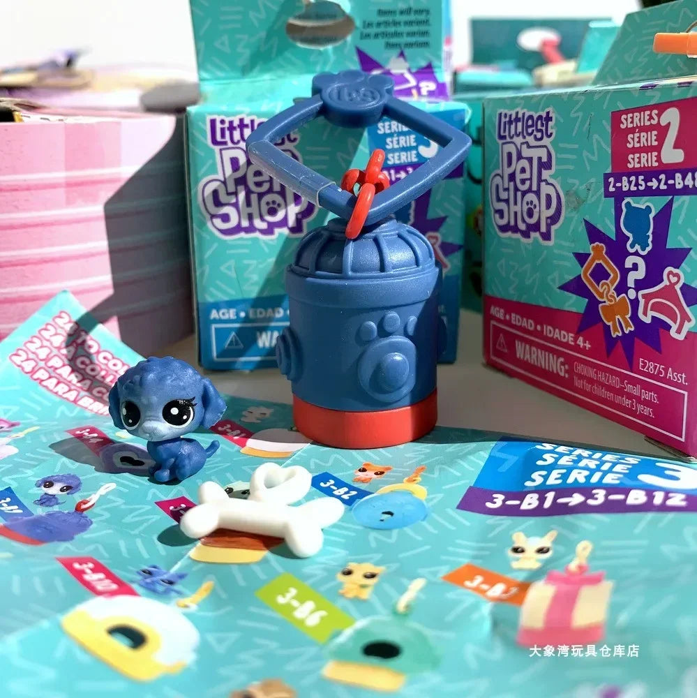 Littlest Pet Shop LPS Blind Box Toy Cute Big Eyes Cat Dog Rabbit Model Pendant Animal Doll Mystery Box Toy ren Gift