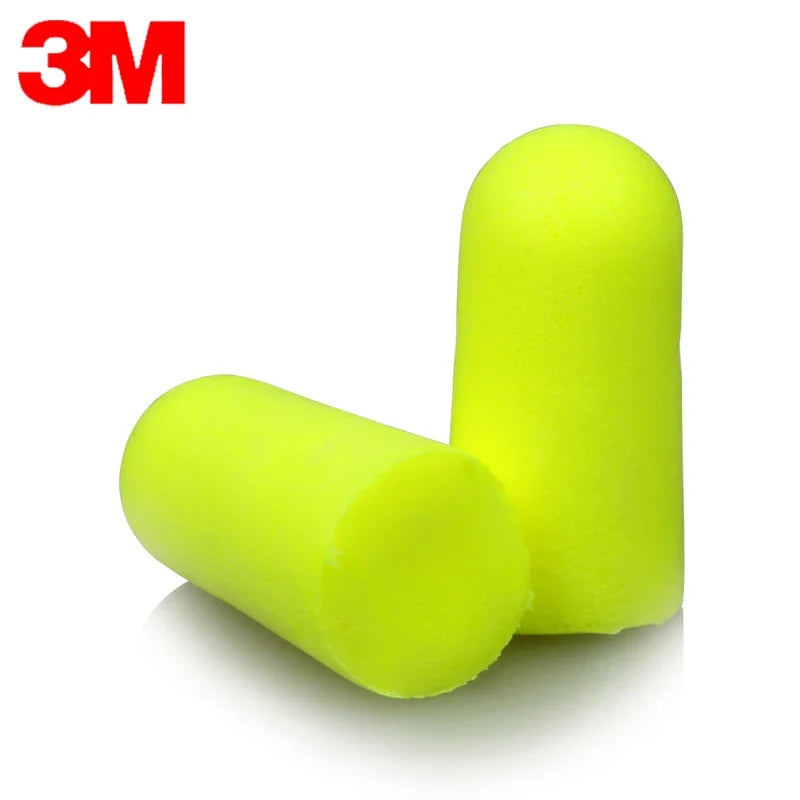 10 Pairs】Genuine 3M 312-1250 Sponge Soft Cord Earplugs Noise Canceling Norope Earplugs Noise Protection Earmuffs