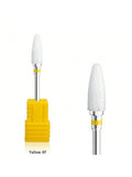 1 Or 5pcs/set Ceramic Nail Polishing Bits, Nail Drill Bits, Nail Polishing Cleaning Brush, Pedicure Remover For Acrylic Gel