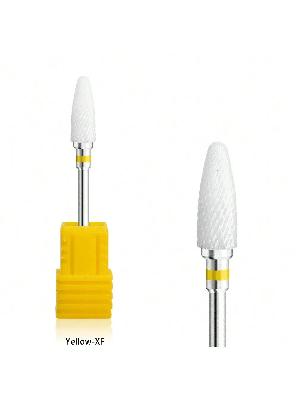 1 Or 5pcs/set Ceramic Nail Polishing Bits, Nail Drill Bits, Nail Polishing Cleaning Brush, Pedicure Remover For Acrylic Gel