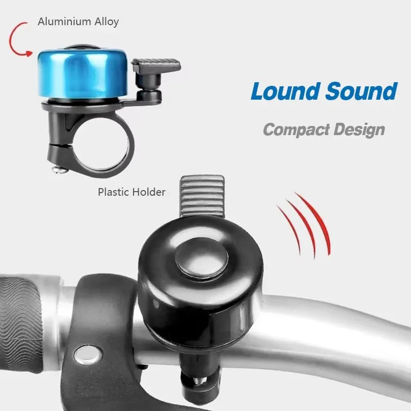 Colorful Aluminum Alloy Bicycle Bell Mini Handlebar Horn Loud Ring Bike Accessory for MTB Road City Cycling