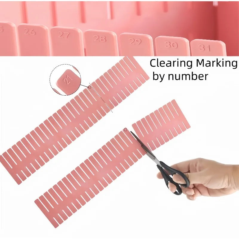 4pcs/set Adjustable Divider Adjustable Drawer Organizer Setting Underwear Socks Sundries Drawer Organizer Home Cabinet Organizer