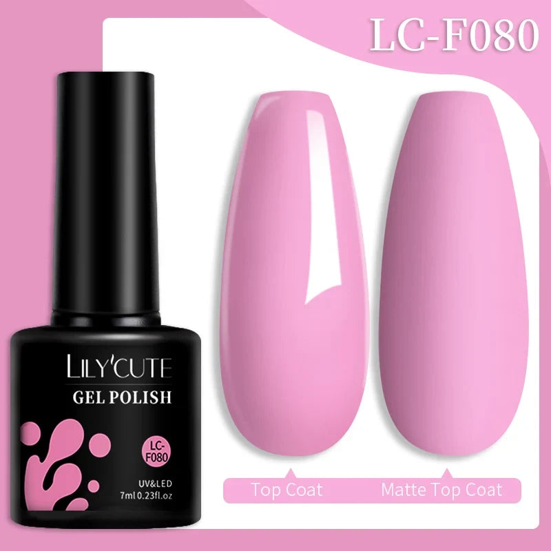LILYCUTE 7ml Glitter Auroras Gel Nail Polish Summer Gold Colorful Sequins Manicure Semi Permanent Soak Off Nail Art Gel Varnish