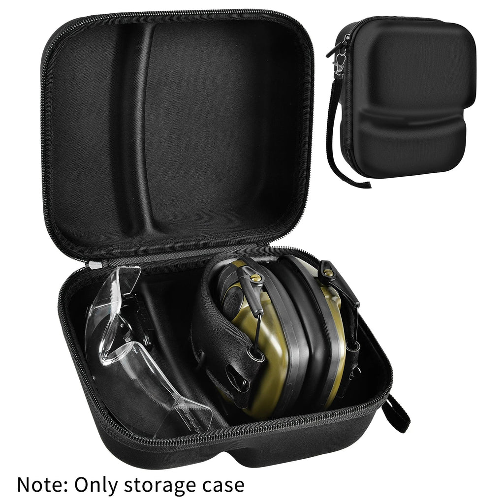 Portable Hard EVA Storage Case Protective Carrying Bag for Noise Canceling Headphones Safety Glasses Shooting Earmuffs