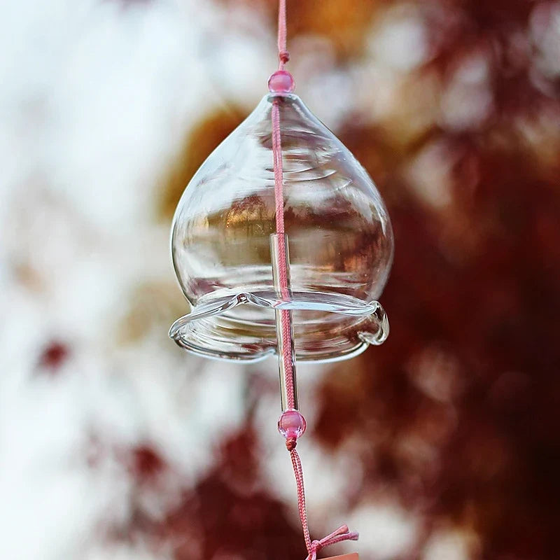 Japanese Style Glass Wind Chimes Outdoor Decorative Wind Bell Window Hanging Pendants Yard Garden Decoration Wind Chime