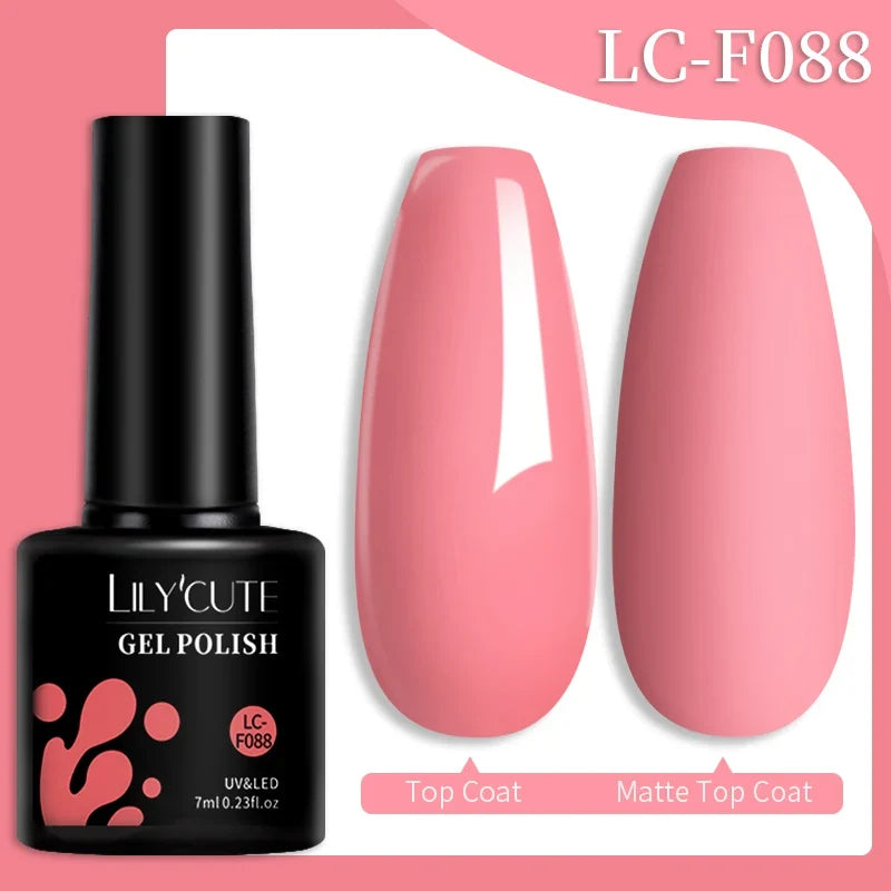 LILYCUTE 7ml Glitter Auroras Gel Nail Polish Summer Gold Colorful Sequins Manicure Semi Permanent Soak Off Nail Art Gel Varnish