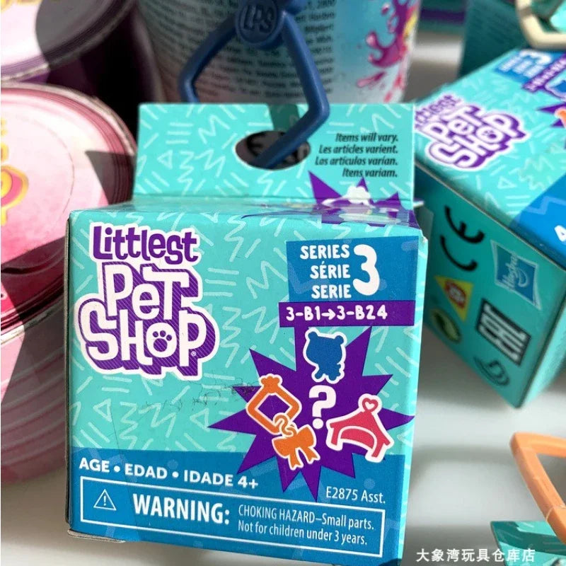 Littlest Pet Shop LPS Blind Box Toy Cute Big Eyes Cat Dog Rabbit Model Pendant Animal Doll Mystery Box Toy ren Gift