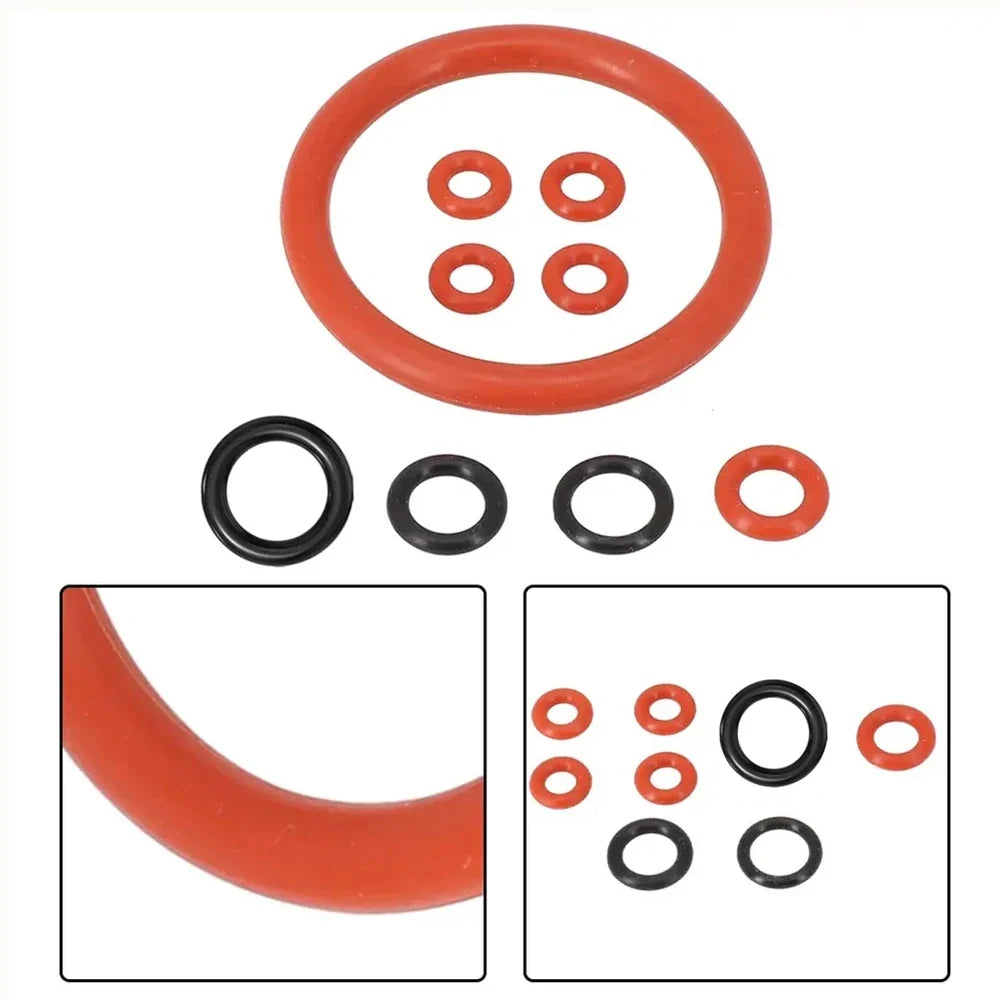 9PCS, Fully Automatic Coffee Machine Seal O-ring Food Grade Silicone For SAECO Brewing Group Outlet Spout Gasket Accessories Kit