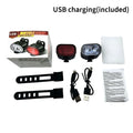 Bicycle Light Bike Headlight Taillight USB Rechargeable LED Front Rear Light Night Riding Safety Cycling Accessories