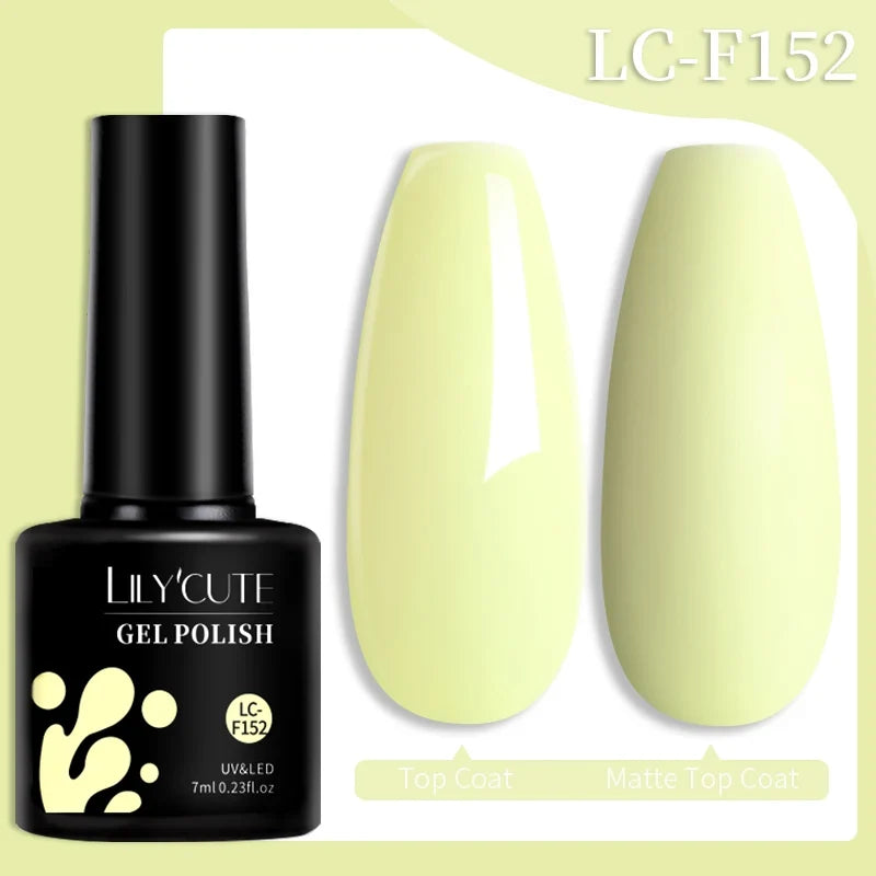 LILYCUTE 7ml Glitter Auroras Gel Nail Polish Summer Gold Colorful Sequins Manicure Semi Permanent Soak Off Nail Art Gel Varnish