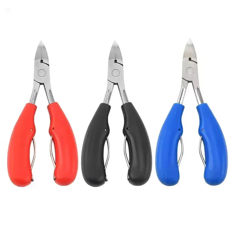 Professional Toe Nail Clippers Cutter ingrown toenail tool Thick Nail Dead Skin Dirt Remover Super Sharp Curved Blade Nail Tools