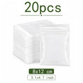 100\20PCS Clear Resealable Plastic Bags Mini Zip Seal Jewelry Pouches for Rings Earrings Necklaces Beads Coins DIY Craft Storage