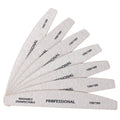 10pcs Wood Sandpaper Nail File 180/240 Professional Emery Board Manicure Buffer Grey Boat Double-sided Wooden Pedicure Buffers
