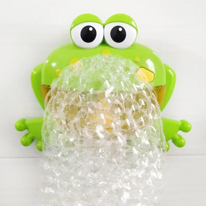 Baby Bath Toys Bubble Machine Crabs Frog Music Kids Bath Toys Bathtub Soap Automatic Bubble Maker Baby Bathroom Toy for Children