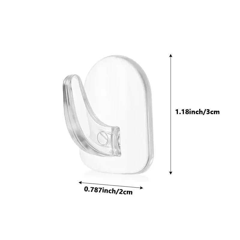 Mini Multifunctional Transparent Hooks Self-adhesive Wall Hooks Kitchen Waterproof Storage Without No Punching Required Hooks