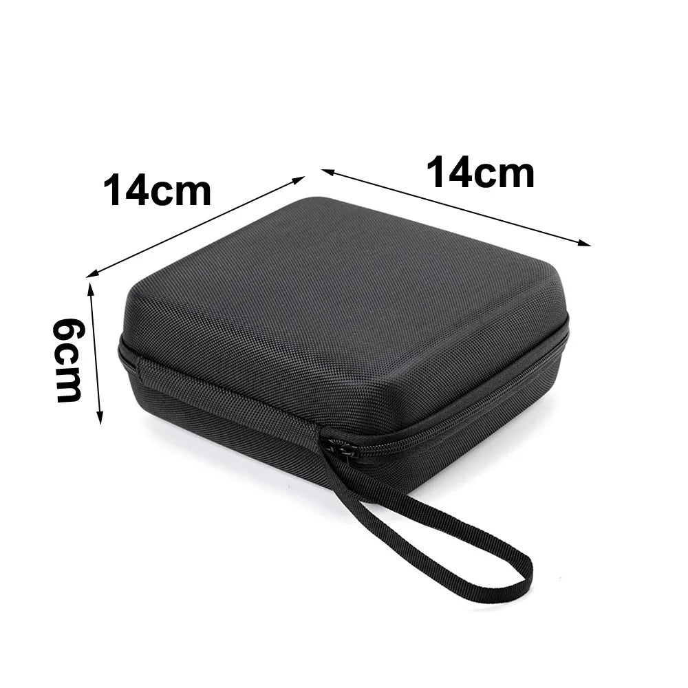 Durable Hard Shell EVA Storage Box Mini Black Pouch Carrying Bag Portable Zipper Earphone Case Charging Cable