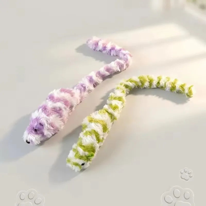 Interactive Squeaky Plush Mouse Cat Toy, Bite-Resistant Imitation Mouse Toy, Self-Entertainment Play Toy for Kitten Pet Supplies