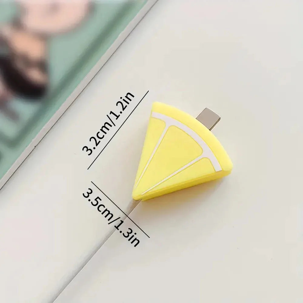 1pcs Fruit Shape Cable Protector Protective Sleeve Cute Anti-breakage Data Line Mobile Phone Charging Cable Protector For iphone
