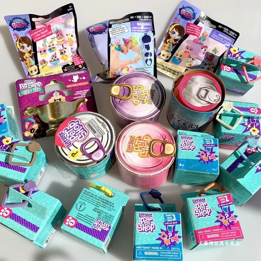 Littlest Pet Shop LPS Blind Box Toy Cute Big Eyes Cat Dog Rabbit Model Pendant Animal Doll Mystery Box Toy ren Gift