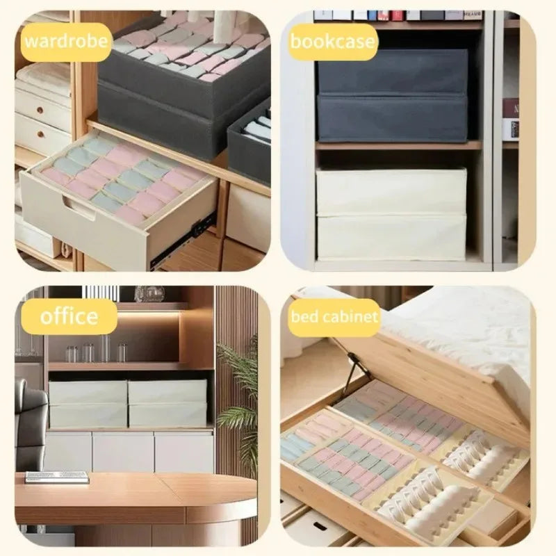 Drawer Underwear Storage Organizer Socks and Bra Pants Storage Box Cabinet Drawer Organizer for Clothes Ties Wardrobe Clothes