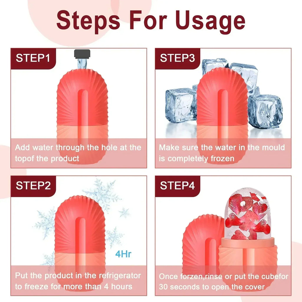 Reusable Ice Face Roller Stainless Steel Gua Sha Tool Set Skin Care Beauty Set Face Massage Roller Lifting Contouring Tool
