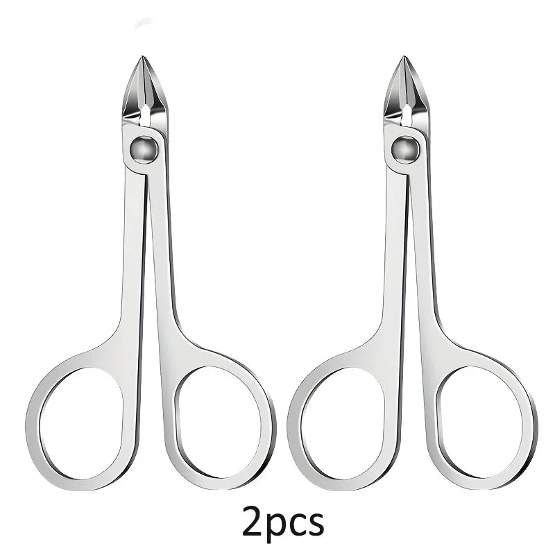 Stainless Steel Cuticle Scissors Nail Clippers Portable Multifunctional Tool for Manicure and Pedicure Trimmer Ingrown Tool