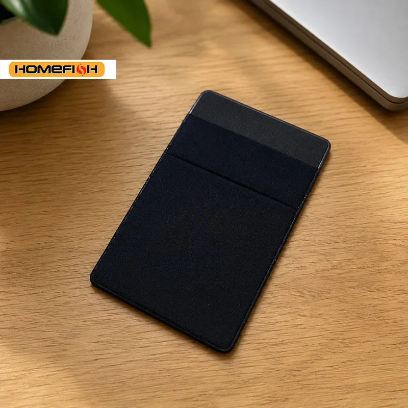 Fashion Elastic Cloth Phone Card Holder, Adhesive Sticker Pocket Wallet for Mobile Phone Credit ID Card Cash Storage