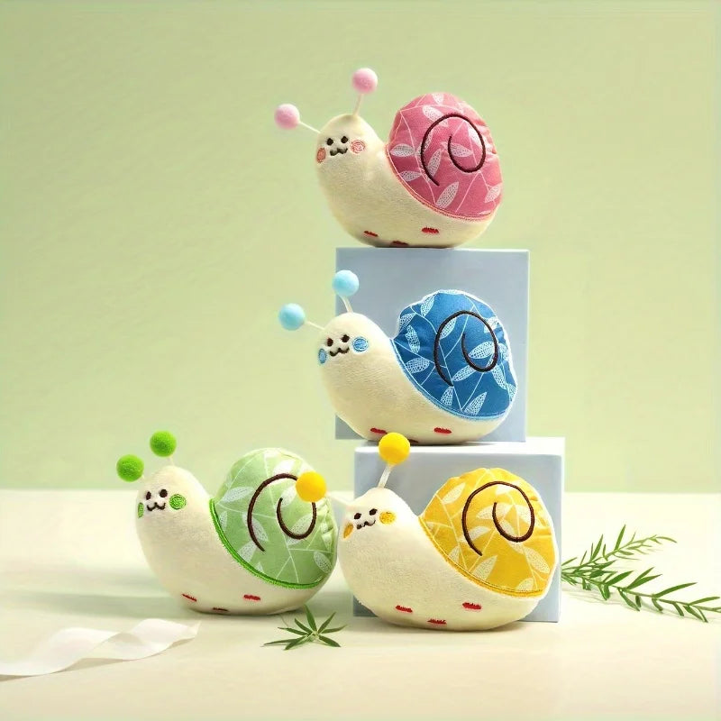 1pcs Cute Snail Shaped Toy for Dogs To Relieve Boredom, Interactive Teeth Grinding and Cleaning, Self Fun Pet Plush Toy