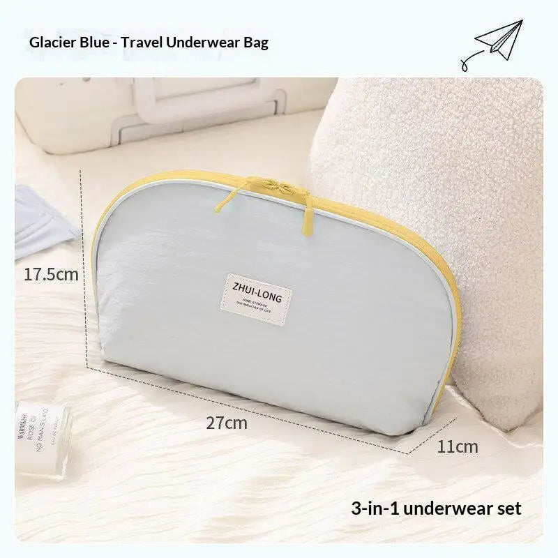 (New) 1PCS Large Capacity Portable Bra Underwear Organizer Travel Storage Bag Lingerie Pouch Socks Packing Bag