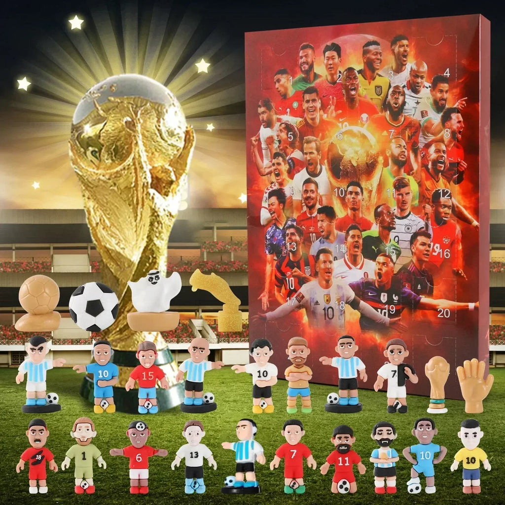 1/2/3PCS Soccer Advent Calendar 2024 Sports Christmas Advent Calendar Xmas Countdown Calendar Surprise Gifts for Soccer Fans