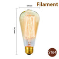 2-8pcs Dimmable Edison Light Bulb E27 40W 220V Retro Vintage Edison Bulb Incandescent Ampoule Bulbs Vintage Edison Lamp Light