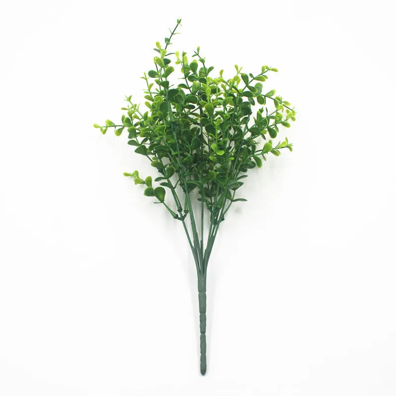 7 Branches Green  Artificial Plants Water Grass Plastic Faux Persian Grass Fern Flower Wall Accessories Garden Bushes Home Decor
