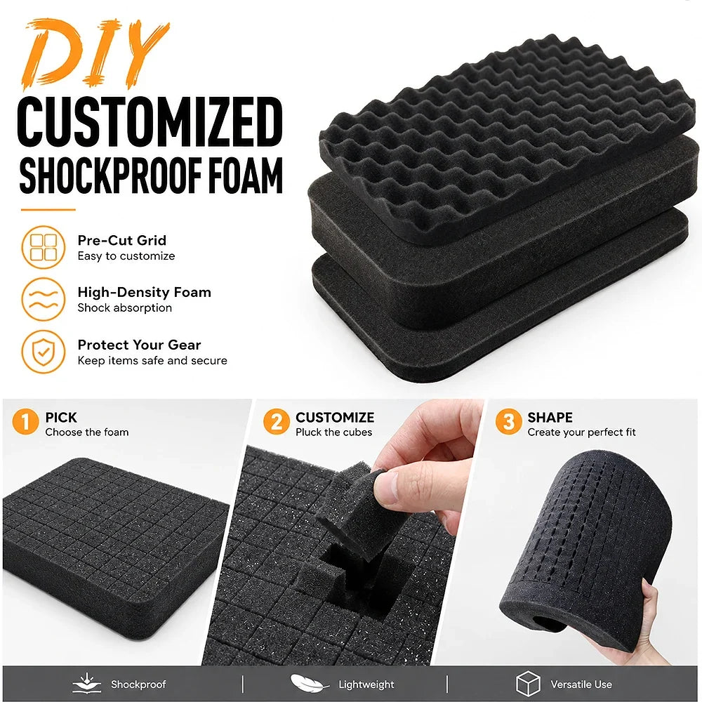 Shockproof Packaging Tool Box Foam DIY Sponge Removable Foam Toolbox Divider Filling Shockproof Fixed Electronic Product