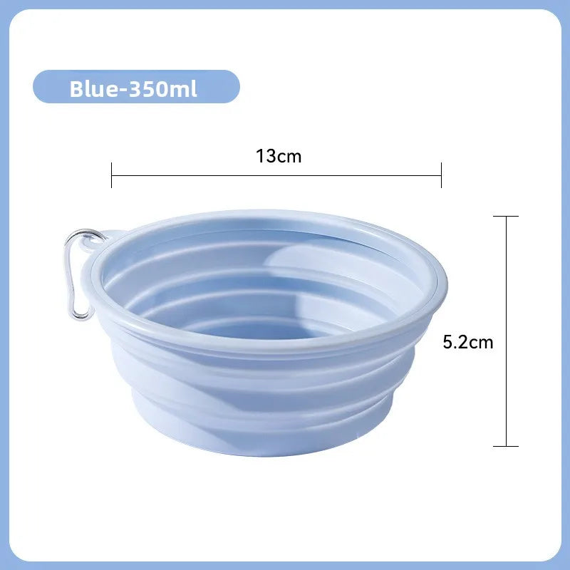 Macaron Folding Bowl, Dog Out, Portable Folding Bowl, Pet Bowl, Food Basin, Outdoor Drinking Bowl, Drinking Water