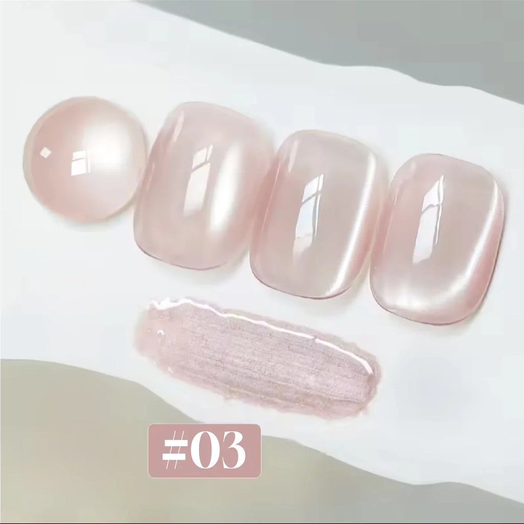 10ml Water Light Cat Magnetic Gel Nail Polish Champagne Semi Permanent Soak Off UV Gel Crystal Varnis Nail Art Manicure